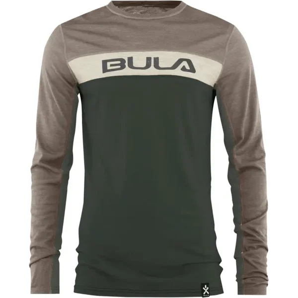 Langarm-T-Shirt aus Merinowolle Bula Retro