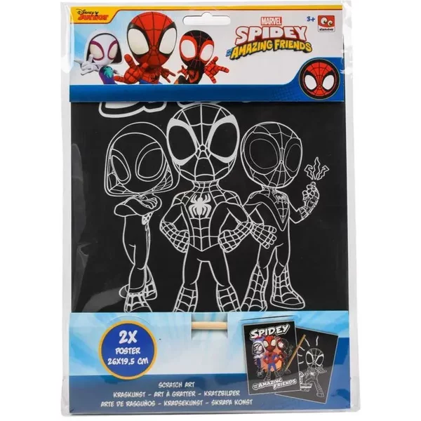 Jeu De SociéTé à Gratter Canenco Marvel Spiderman-image