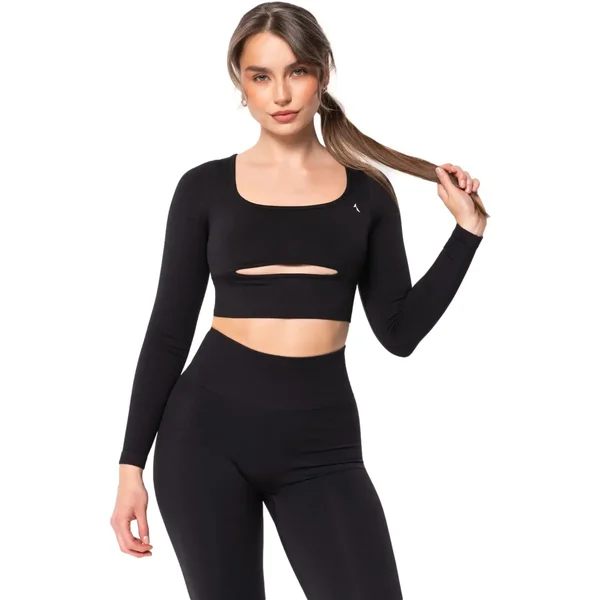 Top manches longues sans coutures femme Carpatree Dopamine Buzz