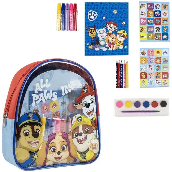 Sac à Dos Avec Feutres E Des Crayons De Couleur Enfant Cerda Paw Patrol-image