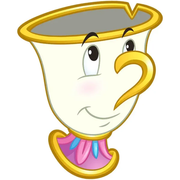 Toalla de playa de microfibra Cerda Disney Beauty and The Beast Chip