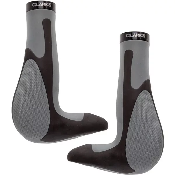 PoignéEs VéLo Ergonomiques En Caoutchouc Et Aluminium Avec Pince Clarks Cycle Systems-image
