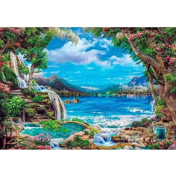 Collection De Puzzles De 2000 PièCes Paradis Sur Terre Clementoni-image