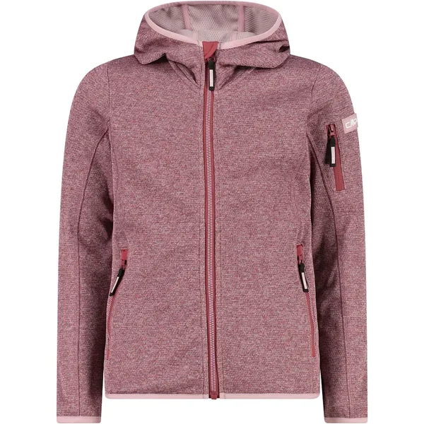 Girl's hooded jacket CMP Knit-Tech