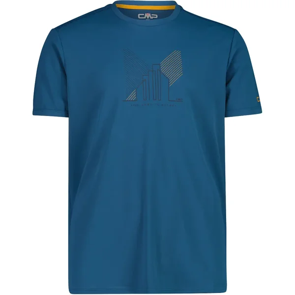 Maglia in piqué con stampa adventure CMP