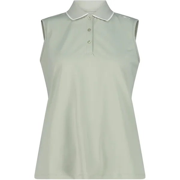 Polo sans manches en piqué extensible femme CMP