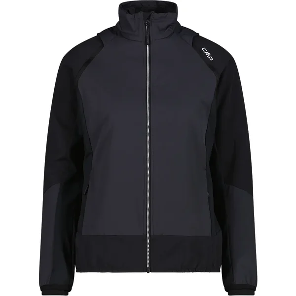 Women's hybrid waterproof jacket with removable sleeves CMP