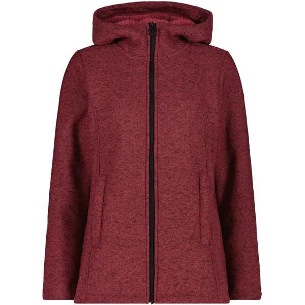 Sudadera con capucha de piel sintética para mujer CMP Knit Tech