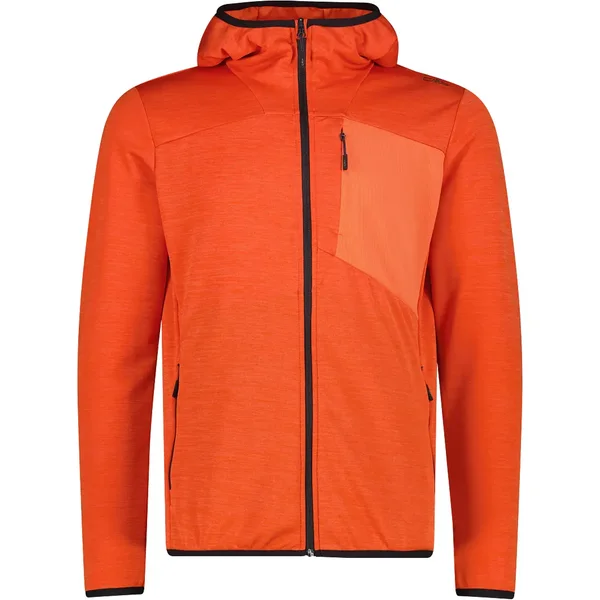Polaire à capuche jacquard chiné CMP