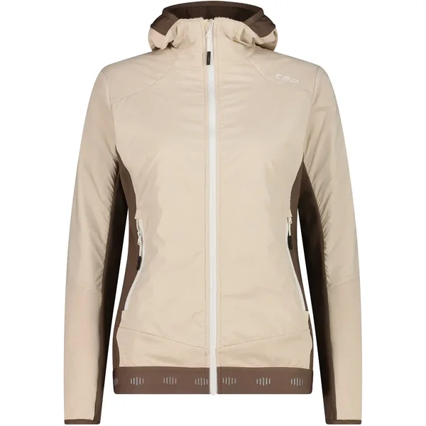 Coupe-vent hybride avec capuche fixe femme CMP