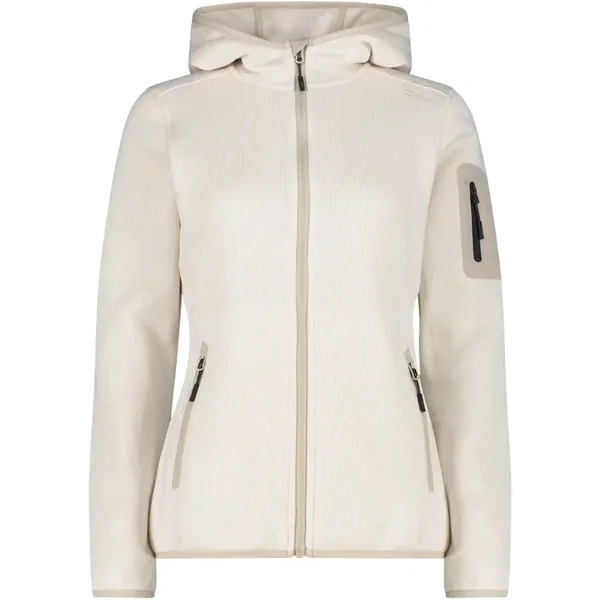 Polaire à capuche épaisse en maille chinée femme CMP Knit-Tech