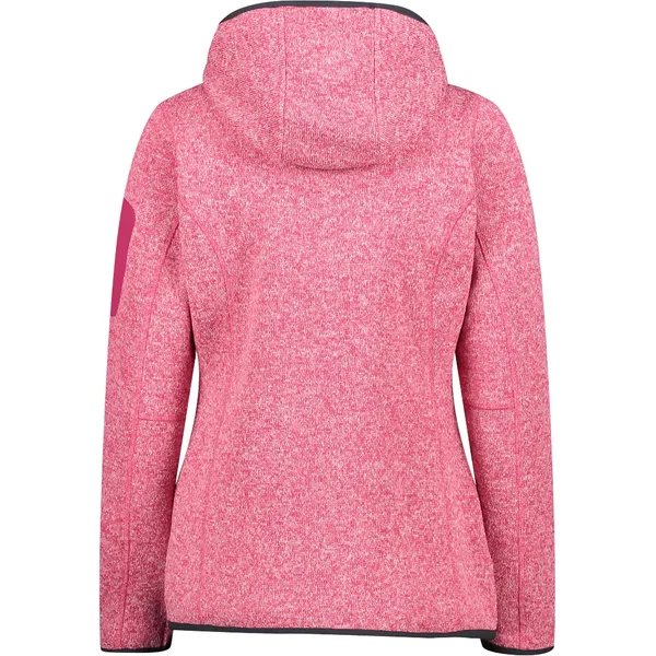 Polaire à capuche épaisse en maille chinée femme CMP Knit-Tech