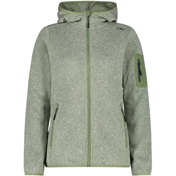 Thick Hooded Sweater Fleece Women CMP Knit-Tech