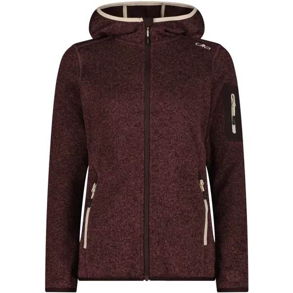 Thick Hooded Sweater Fleece Women CMP Knit-Tech