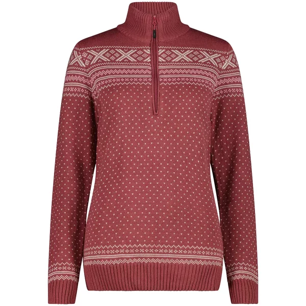 Damen Pulli mit halbem Reißverschluss CMP Wooltech