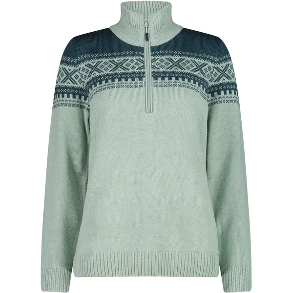 Vrouwelijke half zip pull CMP Wooltech