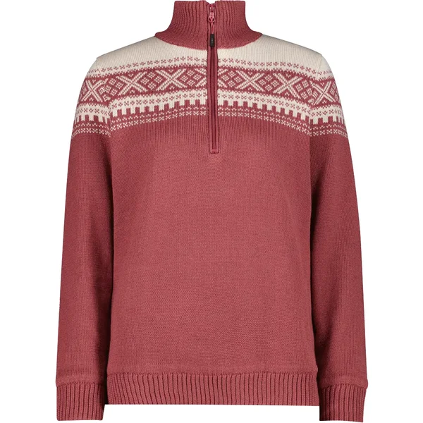 Pull 1/2 zip in maglia donna CMP