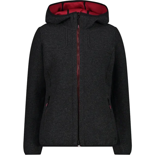 Dames lamswollen hoodie CMP