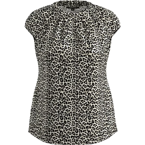 Damen Satinbluse Mit Muster comma-image