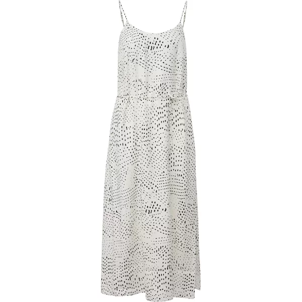 Mitternachts Satin-Midikleid Mit Punkten Verstellbare Spaghetti-TräGer FüR Damen comma-image