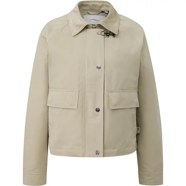 Veste Courte Avec Col En Velours CôTelé Femme comma-image