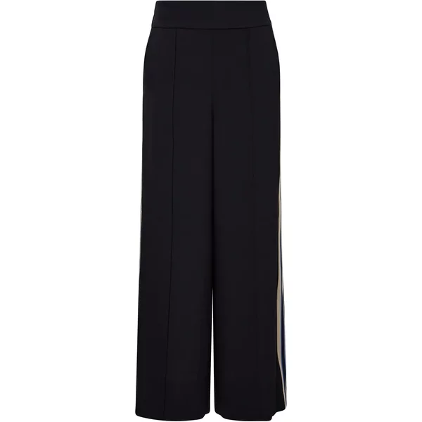 Hose Mit Weitem Bein Und Originellen Seitenstreifen Damen comma-image