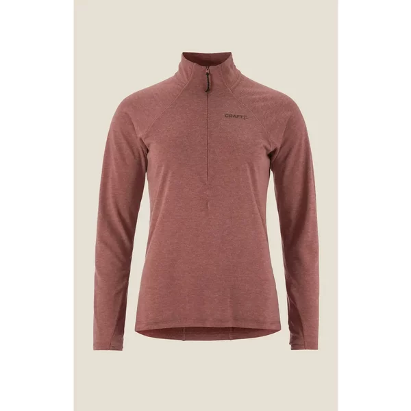 Langarm-Unterhemd 1/2 Reißverschluss Damen Craft Wool