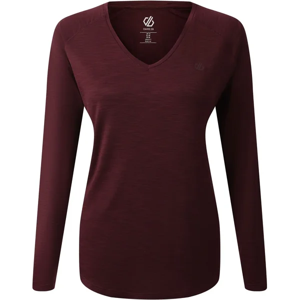 Camiseta de manga larga con cuello en V para mujer Dare 2B Discern