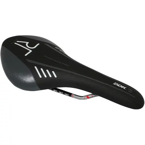 Selle Route-Vtt DéCo Blanc-Gris Rail Cr-Mo Gris DDK Ario-image