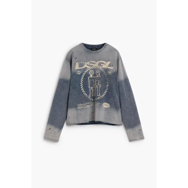 Diesel Gewaschenes Langarm-T-Shirt Desigual-image
