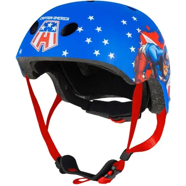 Casque VéLo Avec Molette RéGlage Enfant Disney V3 Captain America 54-58-image