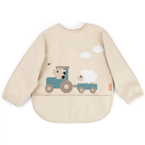 Bavoir à Manches Avec Poche BéBé Done By Deer Tiny Farm-image