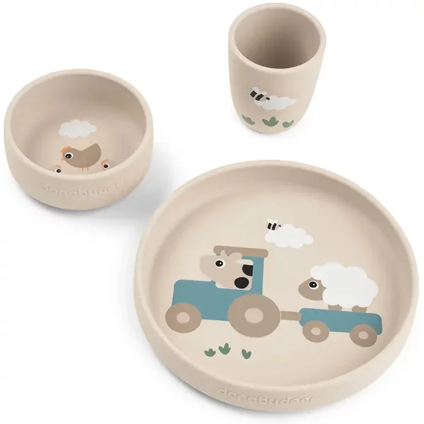 Set Vaisselle Coffret Repas BéBé Done By Deer Tiny Farm-image