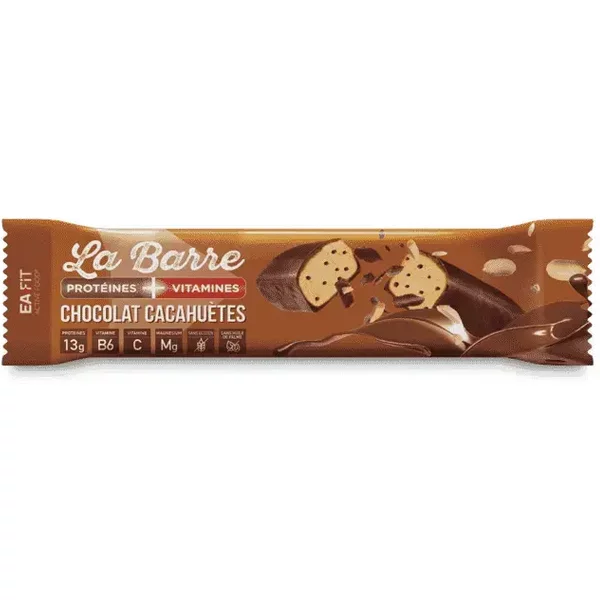 Protein- Und Vitaminriegel Ea Fit Chocolat CacahuèTes (X24)-image