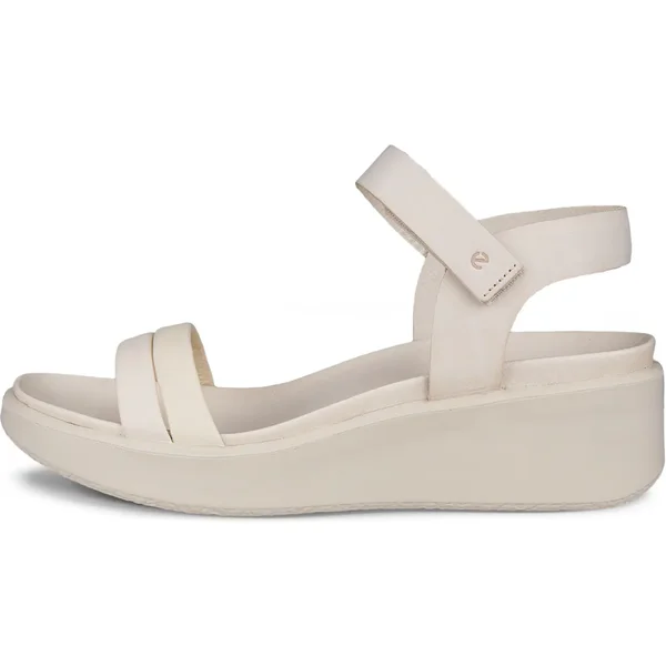 Sandali con zeppa in pelle donna Ecco Flowt