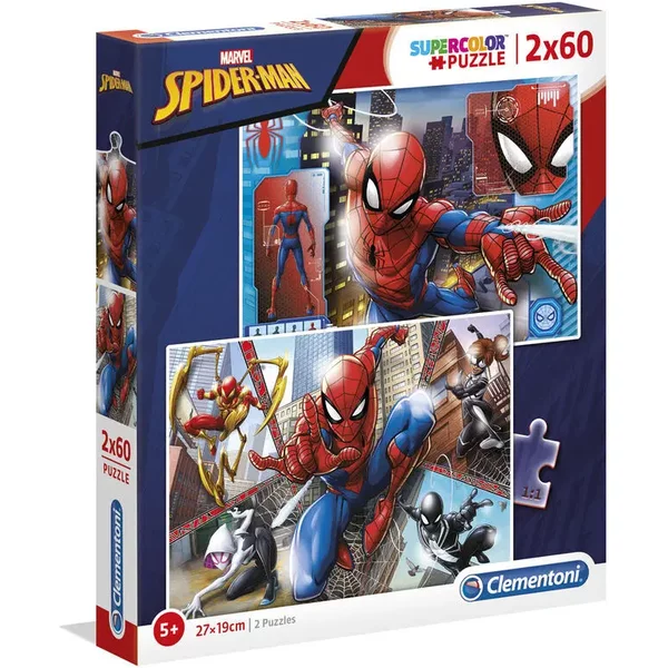 Puzzle Mit 2X60 Teilen Educa Borras Marvel Spiderman-image