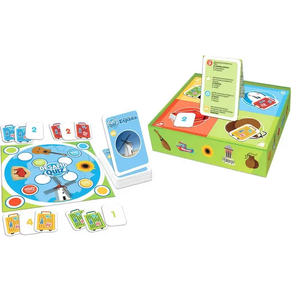 Gesellschaftsspiele Educa Borras Challenge Quiz Discover Spain-image