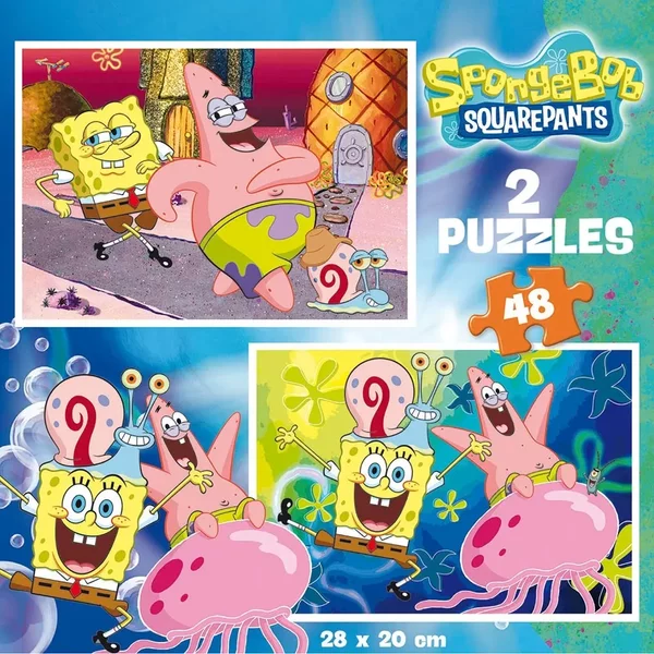Puzzles Avec 48 PièCes Educa Bob Esponja (X2)-image