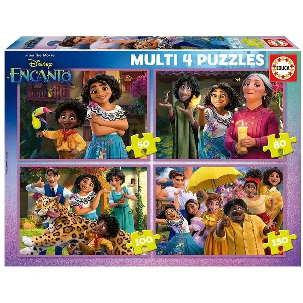 Puzzle De 4 En 50-80-100-150 PièCes Puzzles Multi Educa Disney Encanto-image