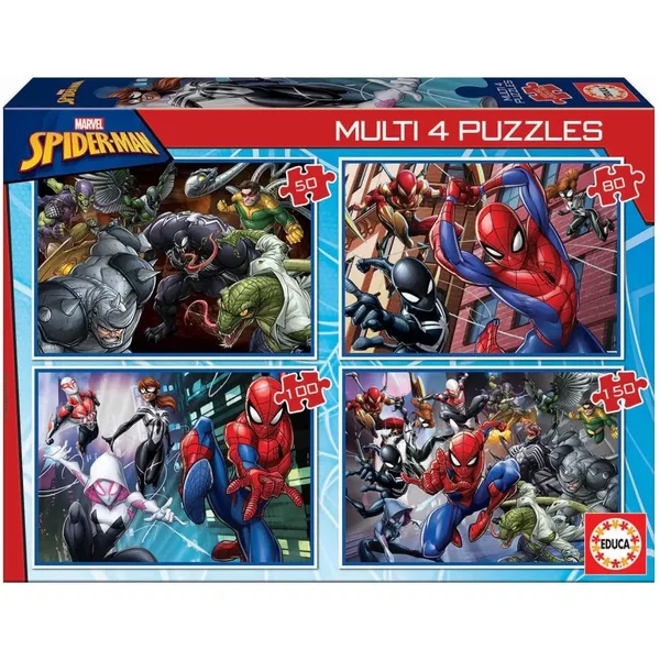 Puzzles 5 à 150 PièCes Spiderman Educa (X4)-image