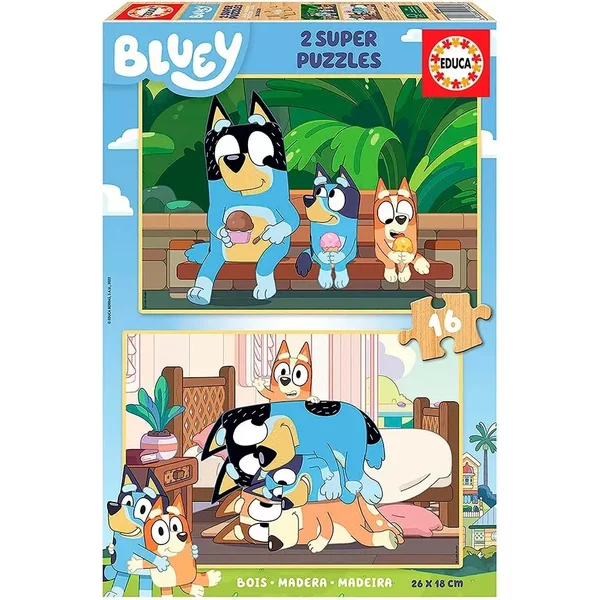 Lot De 32 Puzzles Double En Bois Educa-image
