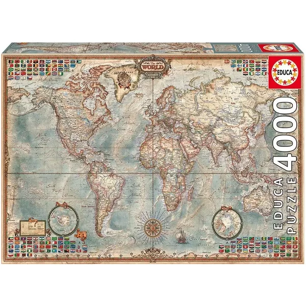 Puzzle Mit 4000 Teilen Educa Mapa Mundo-image