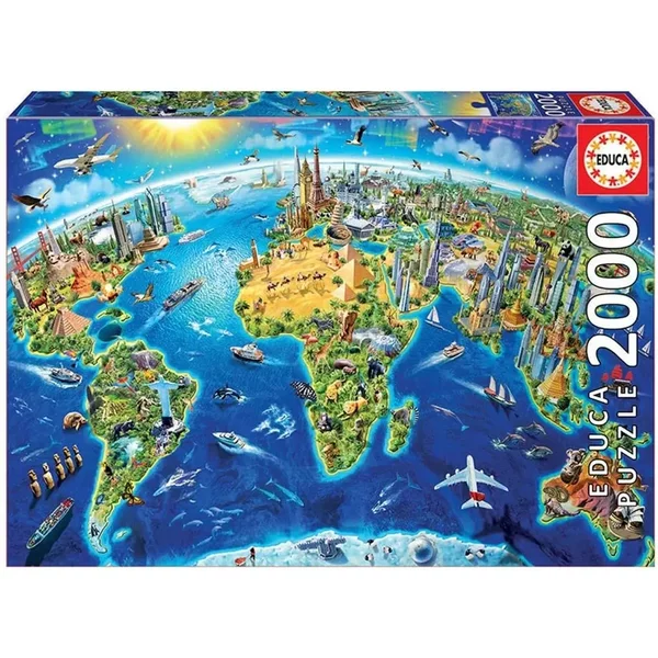 Puzzle Mit 2000 Teilen Educa SíMbolos Mundo-image