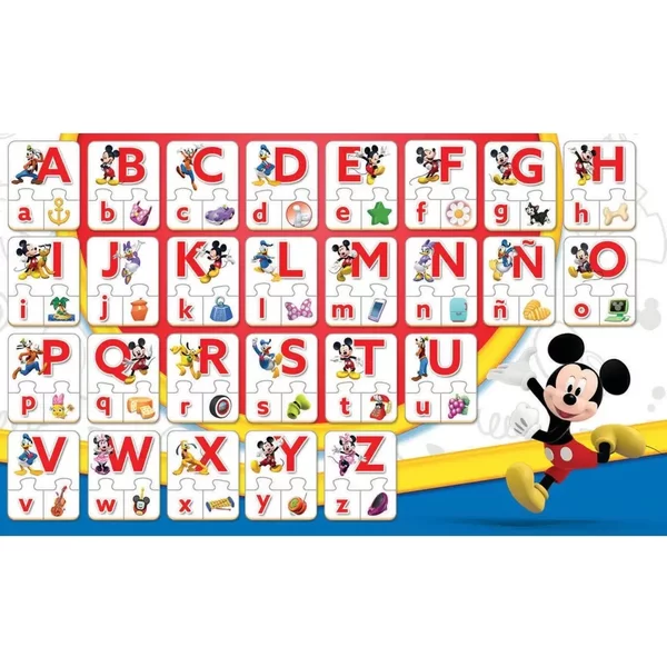 Puzzle Alphabet Lernen Educa Mickey&Friends-image