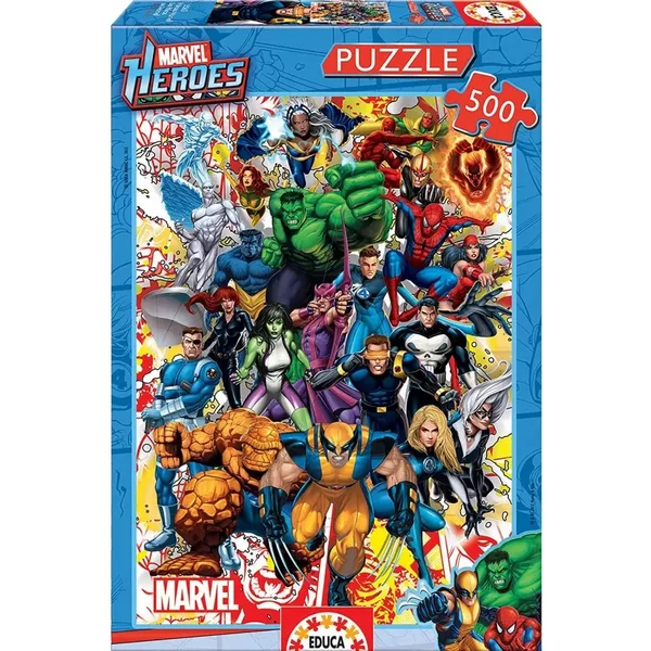 500 Teile Puzzle Educa Marvel Superheroes-image