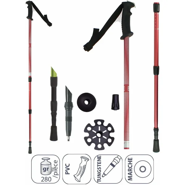 Bastones de senderismo de aluminio Élémenterre Strollers