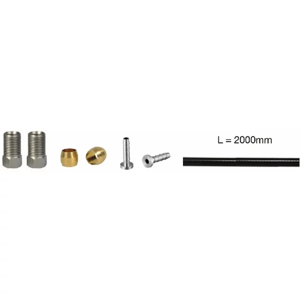 Durite Extra Flexible Black + Parts M8X0.75 Elvedes Shimano SM-BH 90-image