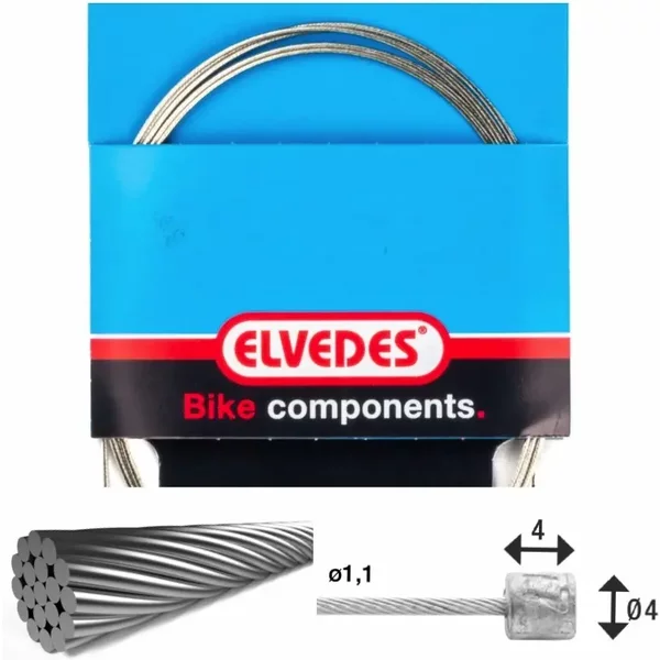 CâBle De Transmission 1X19 Fils Galvanisé Ø1,1Mm Avec TêTe Ø4X4 Elvedes-image
