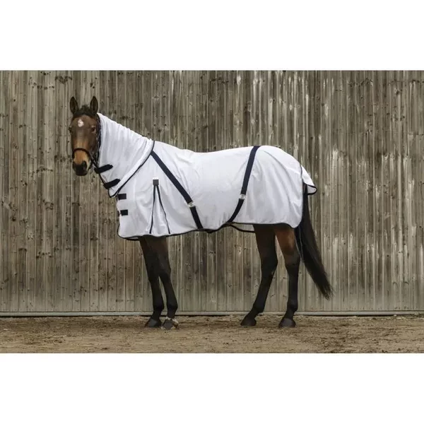 Couverture Anti-Mouches Pour Cheval En Mesh EquithèMe Combo-image