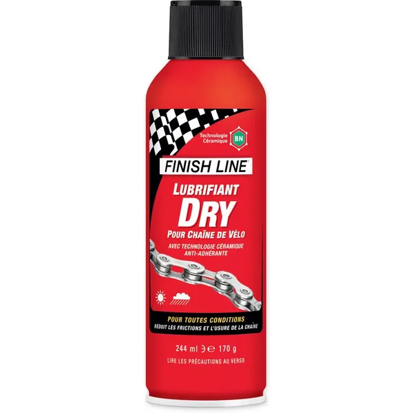 Lubrifiant chaîne vélo Finish Line Dry (Bn) - Aerosol